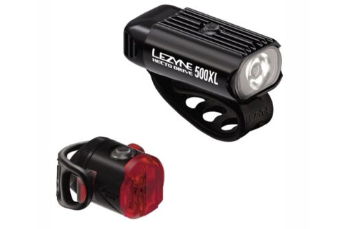 Zestaw oświetlenia rowerowego LED Lezyne Hecto Drive 500XL / Femto USB-C Pair